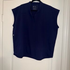 FIGS Women’s Navy Blue Rafaela Oversized Scrub Top